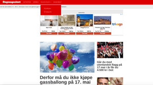 Dagmagasinet har en grafisk utforming på nettsiden sin, som ligner på utformingen til Dagbladet.