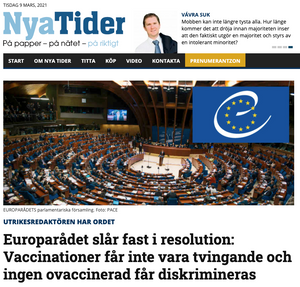 En artikkel fra den høyreekstreme, svenske avisen Nya Tider er spredt blant nordmenn på Facebook.