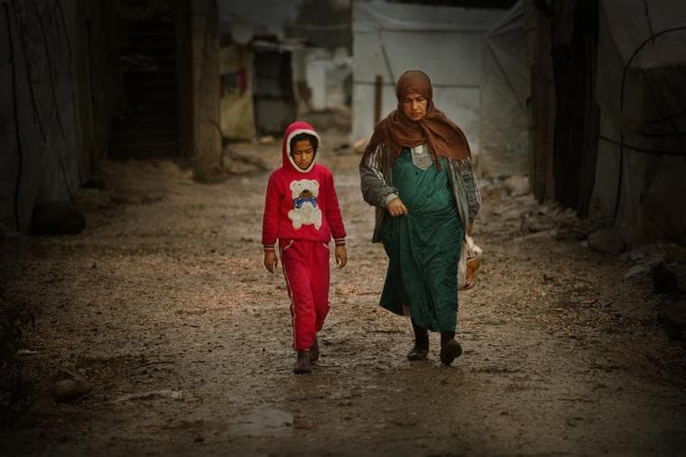 Bildet viser syriske flyktninger i Semmaqiyeh, Libanon i fjor.