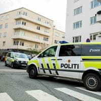 Politiet på åstedet for et masseslagsmål på Tøyen i Oslo i mai 2017.