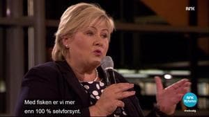 Erna Solberg i statsministerduell fra Tromsø