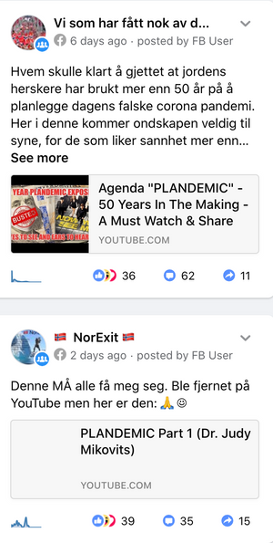 Videoen deles også i norske Facebook-grupper.